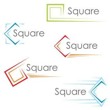 Square icons Stock Illustration
