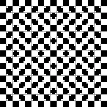 Square illusion, Geometric optical illusion pattern. イラスト素材