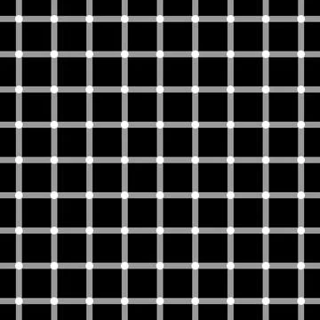 Square illusion, Geometric optical illusion pattern. イラスト素材
