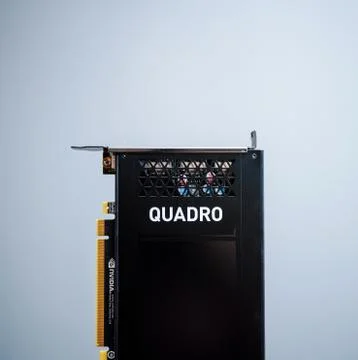Square image of new Professional Nvidia Quadro P4000 GPU video card 스톡 사진