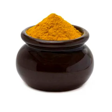 Square image or turmeric Stock Photos