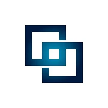 Square Infinity Icon Vector Logo Template EPS 10 Design 스톡 일러스트