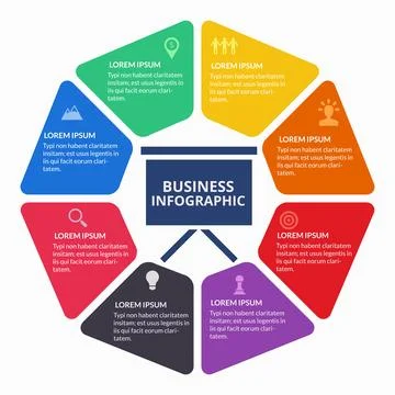 Square infographic with eight boxes for presentations banner, workflow layo.. Stock Illustration