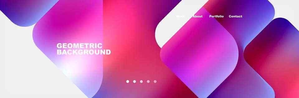 Square internet web page design template. Vector Illustration For Wallpaper Illustrazione stock