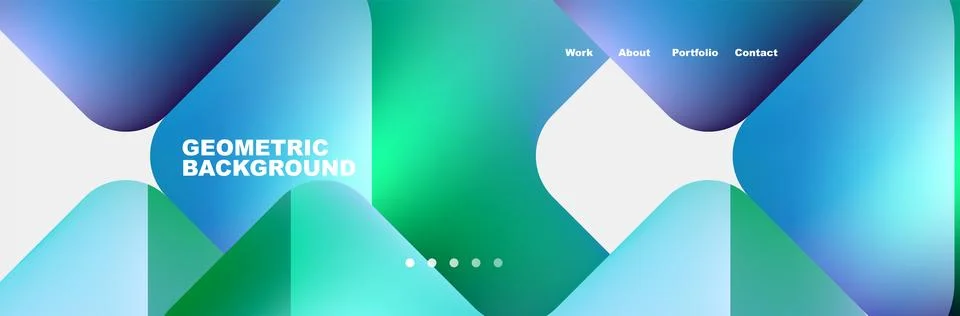 Square internet web page design template. Vector Illustration For Wallpaper Stock Illustration