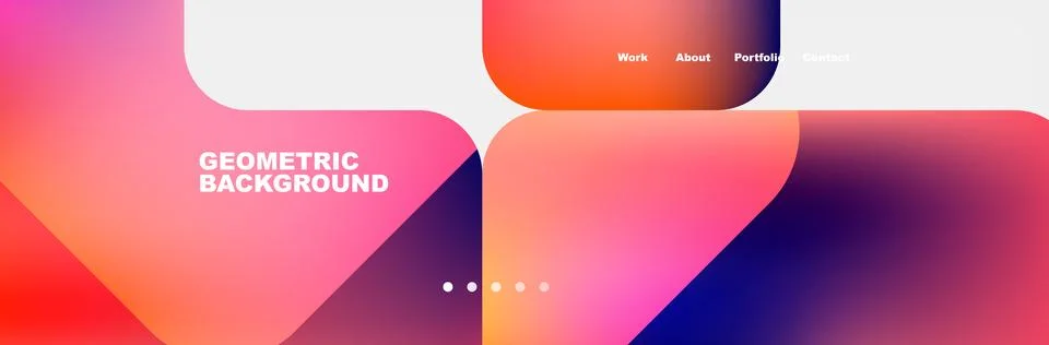 Square internet web page design template. Vector Illustration For Wallpaper Stock Illustration