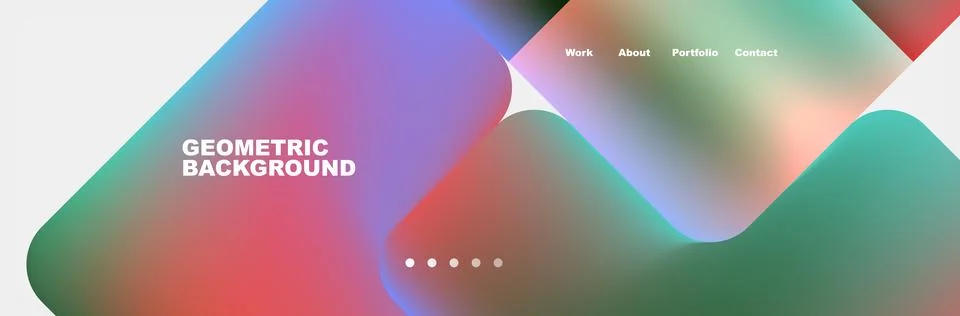 Square internet web page design template. Vector Illustration For Wallpaper 스톡 일러스트