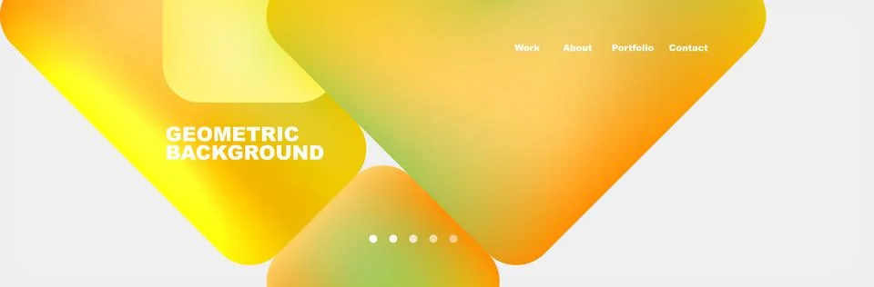 Square internet web page design template. Vector Illustration For Wallpaper 스톡 일러스트