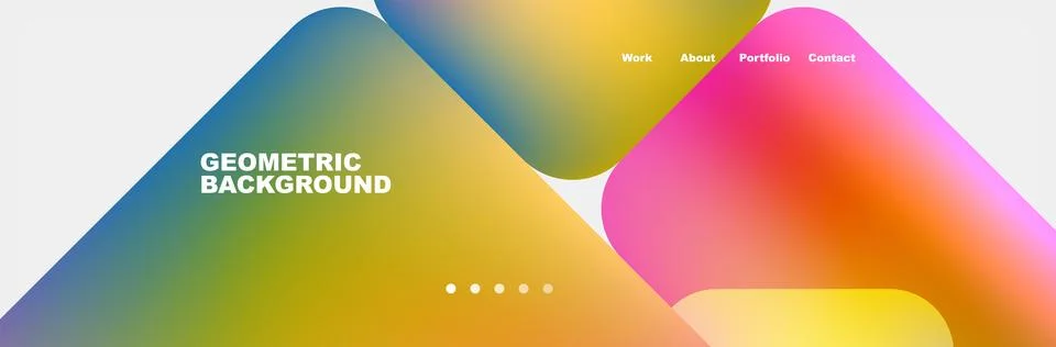 Square internet web page design template. Vector Illustration For Wallpaper 스톡 일러스트