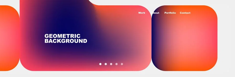 Square internet web page design template. Vector Illustration For Wallpaper Illustrazione stock