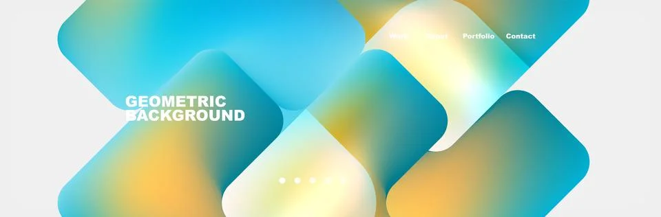 Square internet web page design template. Vector Illustration For Wallpaper 스톡 일러스트