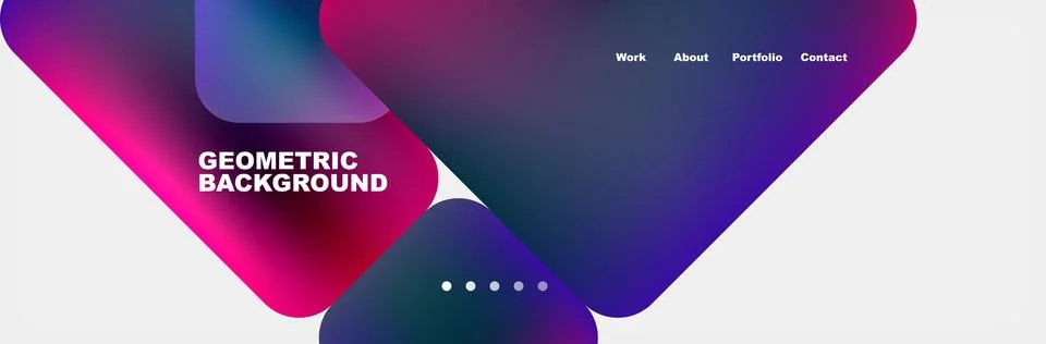 Square internet web page design template. Vector Illustration For Wallpaper Stock Illustration