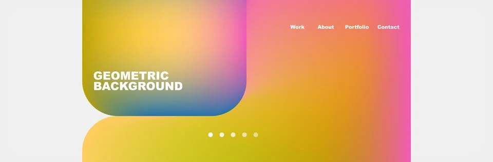 Square internet web page design template. Vector Illustration For Wallpaper Illustrazione stock