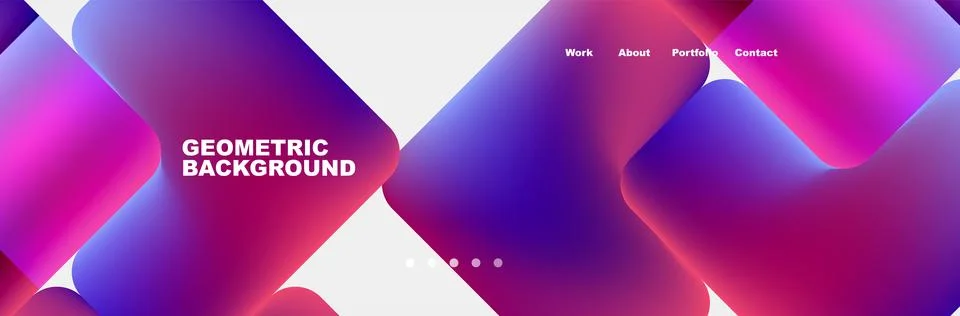Square internet web page design template. Vector Illustration For Wallpaper Stock Illustration