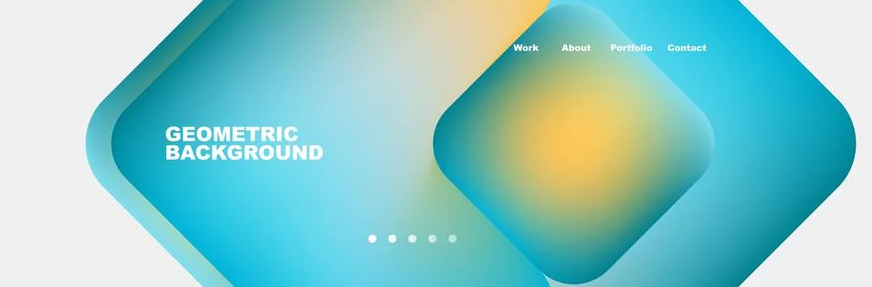 Square internet web page design template. Vector Illustration For Wallpaper Illustrazione stock