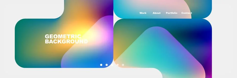 Square internet web page design template. Vector Illustration For Wallpaper Illustrazione stock