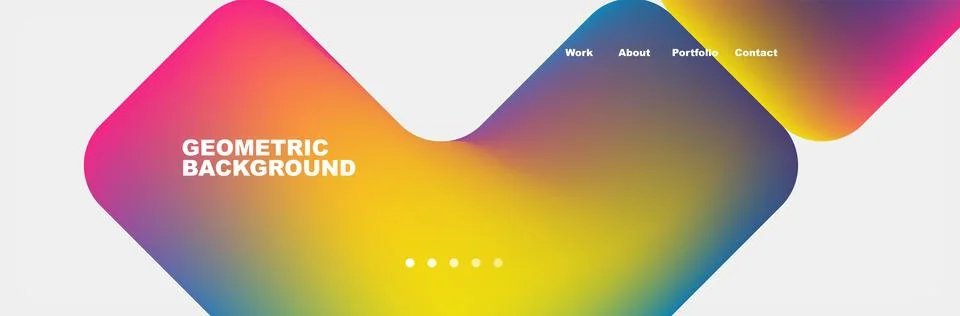 Square internet web page design template. Vector Illustration For Wallpaper Illustrazione stock