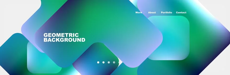 Square internet web page design template. Vector Illustration For Wallpaper Illustrazione stock