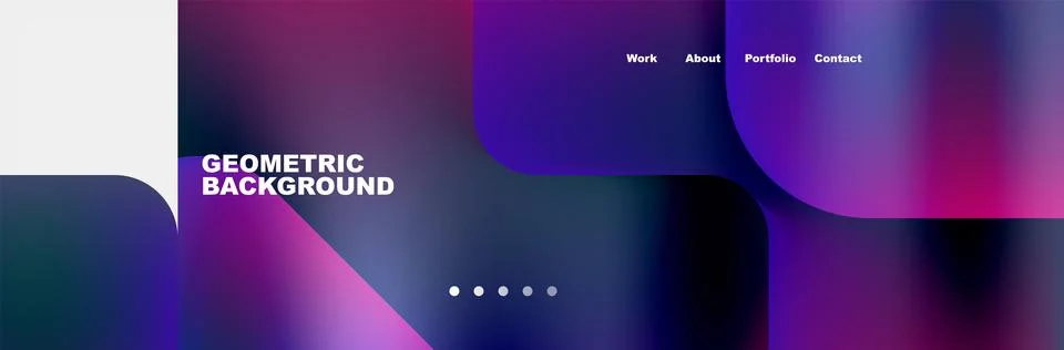 Square internet web page design template. Vector Illustration For Wallpaper Stock Illustration