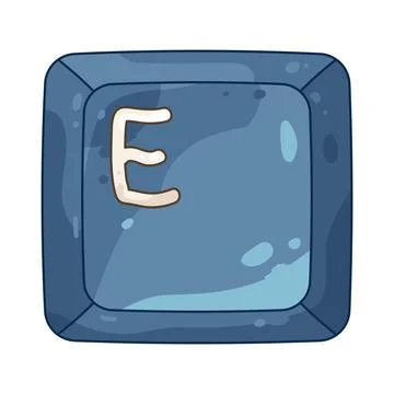 Square keycap e Stock Illustration