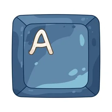 Square keycap a Stock Illustration