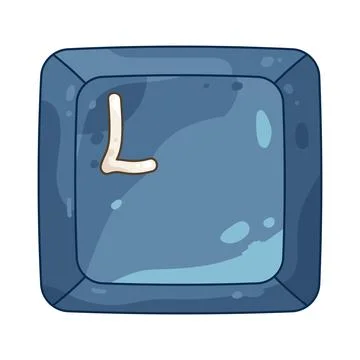 Square keycap l Stock Illustration