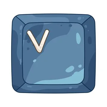 Square keycap v Stock Illustration