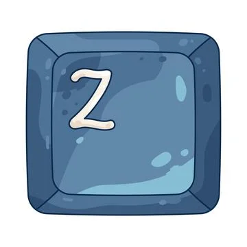 Square keycap z Stock Illustration