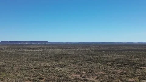 Square Kilometer Array radio telescopes from a distance in the Karoo South A Video stock 328494004