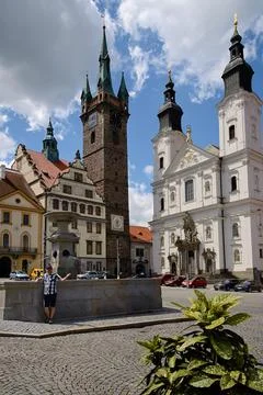 Square in Klatovy Stock Photos