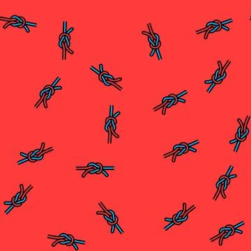 Square knot nautical vector seamless pattern Illustrazione stock