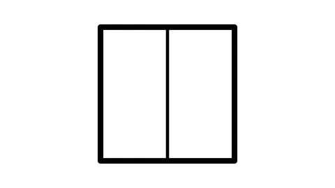 A square with layout arranged within it, creating a grid-like pattern. Stock Footage 334931096