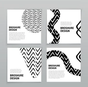 Square layoutbanners. Covers design templates for brochure, flyer, magazine Illustrazione stock