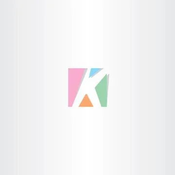 Square letter k logo k icon design Stock-Illustration