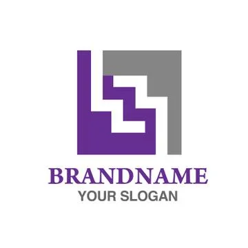 Square letter w logo Stock Illustration