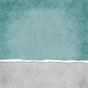 Square light teal grunge torn textured background Stock Illustration