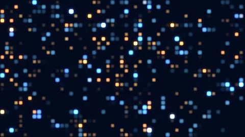 Square Lights Digital Technology Hitech Loop Animation Background Stock Illustration