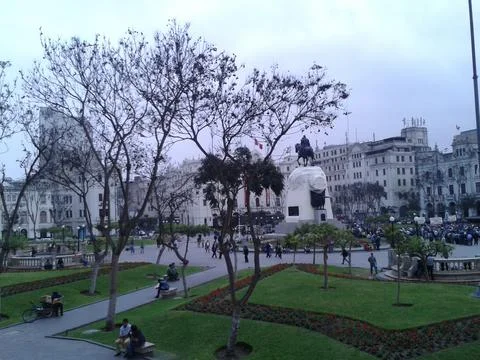 Square in Lima, Peru Stock Photos