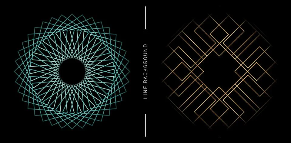 Square Line  design Stock Illustration