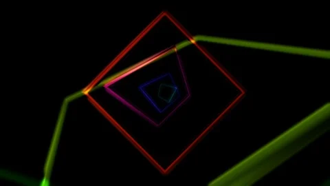 Square line orbits Video stock 99443719