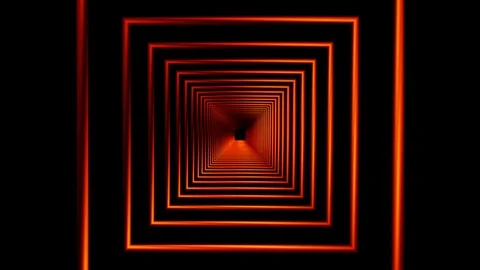 Square line tunnel Stock Footage 99443457