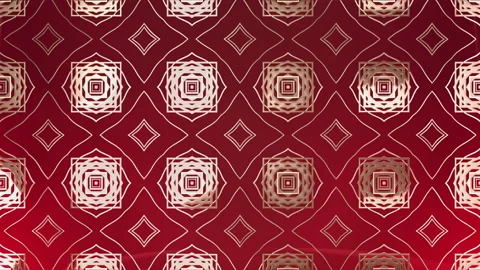 Square lines moving pattern, Silver lines over Radiant Red background. 動画素材 240974050