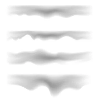 Square liquid shadow from a piece of paper, fog, strip. for Halloween. Stock Illustration