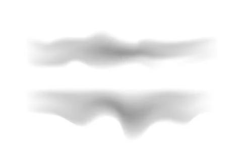 Square liquid shadow from a piece of paper, fog, strip. for Halloween. Stock Illustration