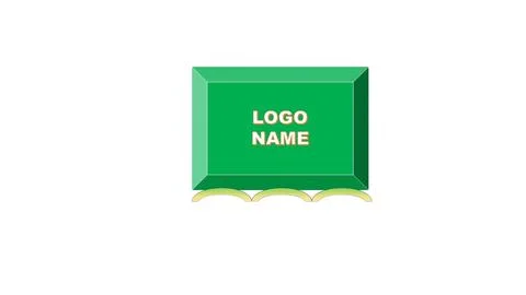 Square logo company design simple Stock Illustration