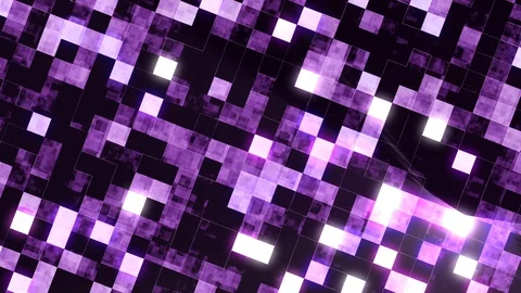 Square loop seamless mirror glow purple particles.  blink wink twinkle looping e Stock Footage 99577394
