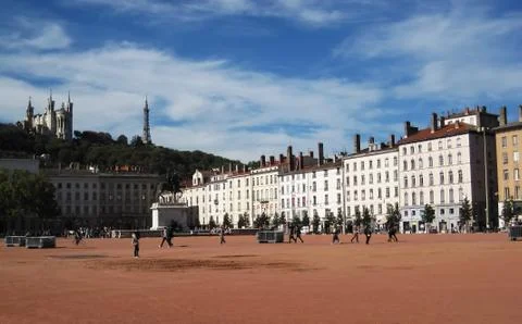 Square in Lyon Stock Photos