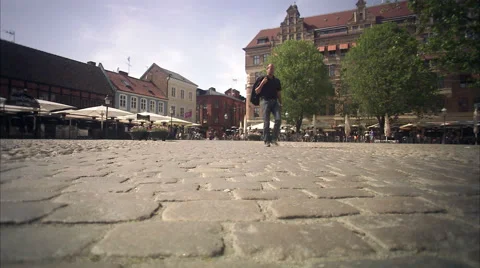 A square, Malmo, Skane, Sweden. Stock Footage 51848566