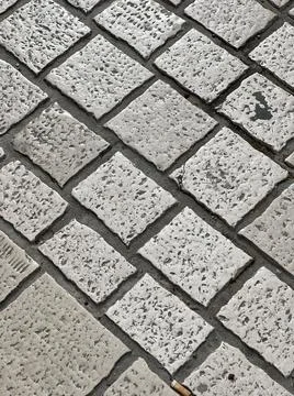Square marble self-locking brick floor Stock Photos
