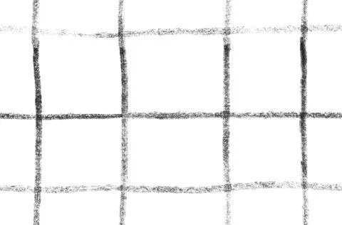 Square marker hand made grid. Abstract geometry empty square seamless pattern Stock Illustration